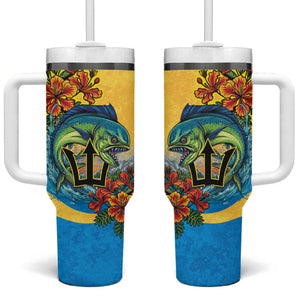 Black Barbadians Mahi-mahi Trident Tumbler With Handle - African Pride