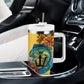 Black Barbadians Mahi-mahi Trident Tumbler With Handle - African Pride