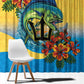 Black Barbadians Mahi-mahi Trident Window Curtain - African Pride