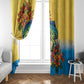 Black Barbadians Mahi-mahi Trident Window Curtain - African Pride