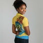Black Barbadians Mahi-mahi Trident Women Polo Shirt - African Pride