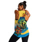 Black Barbadians Mahi-mahi Trident Women Racerback Tank - African Pride