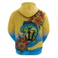 Black Barbadians Mahi-mahi Trident Zip Hoodie - African Pride