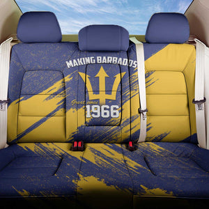 Black Barbadians Pride Est 1966 Back Car Seat Cover - African Pride