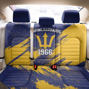 Black Barbadians Pride Est 1966 Back Car Seat Cover - African Pride
