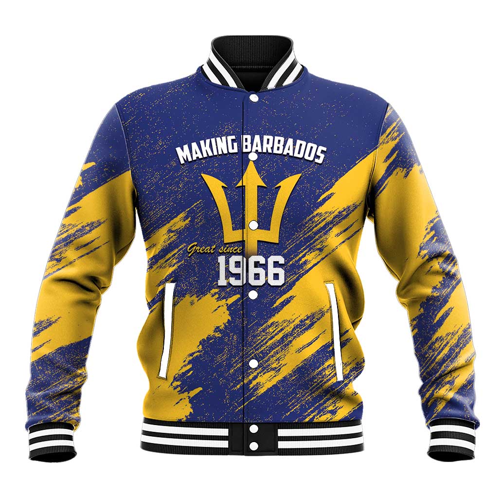 Black Barbadians Pride Est 1966 Baseball Jacket - African Pride