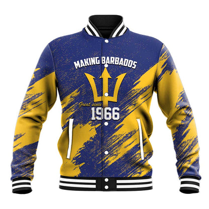 Black Barbadians Pride Est 1966 Baseball Jacket - African Pride