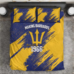 Black Barbadians Pride Est 1966 Bedding Set - African Pride