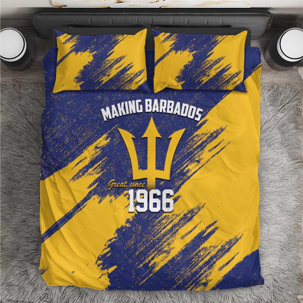 Black Barbadians Pride Est 1966 Bedding Set - African Pride