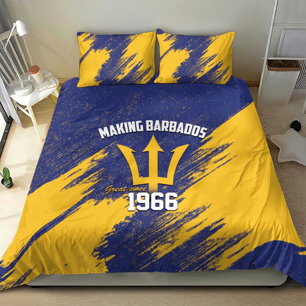 Black Barbadians Pride Est 1966 Bedding Set - African Pride