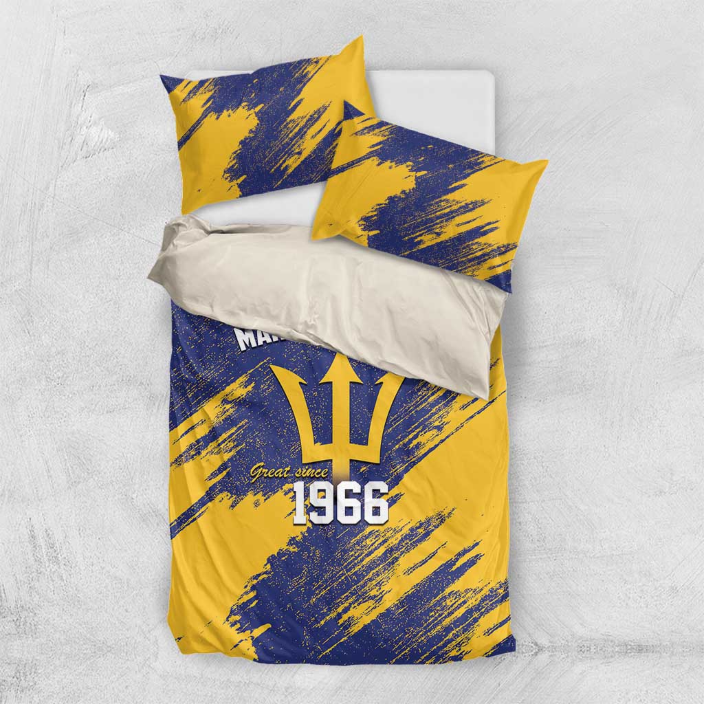 Black Barbadians Pride Est 1966 Bedding Set - African Pride