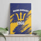 Black Barbadians Pride Est 1966 Canvas Wall Art - African Pride
