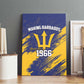 Black Barbadians Pride Est 1966 Canvas Wall Art - African Pride