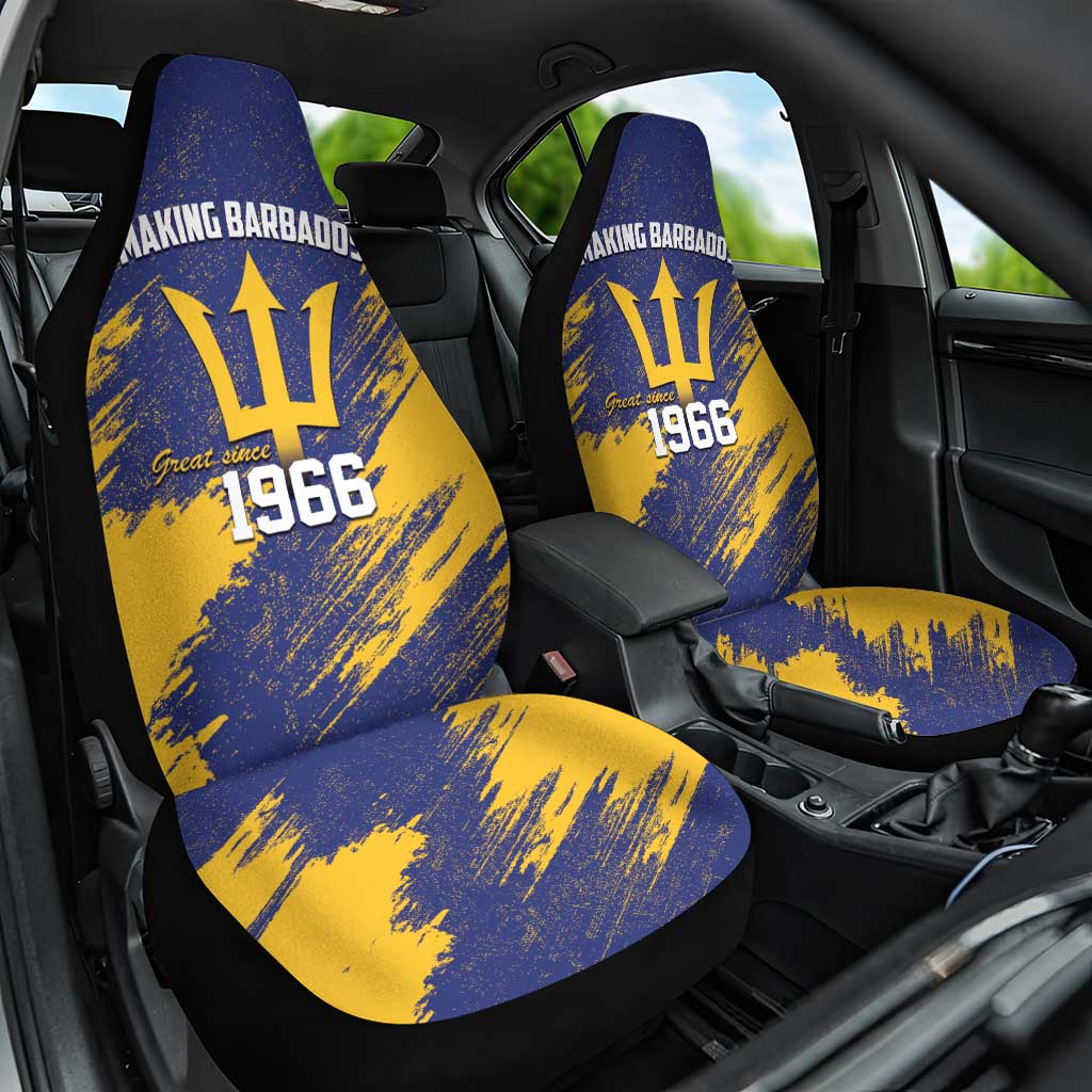 Black Barbadians Pride Est 1966 Car Seat Cover - African Pride