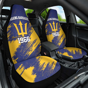 Black Barbadians Pride Est 1966 Car Seat Cover - African Pride
