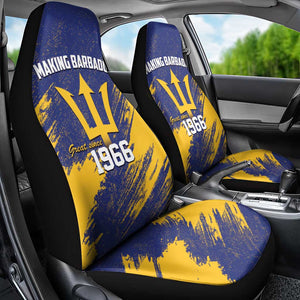 Black Barbadians Pride Est 1966 Car Seat Cover - African Pride