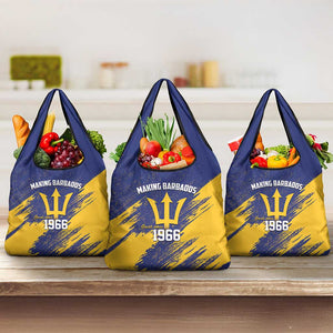 Black Barbadians Pride Est 1966 Grocery Bag - African Pride