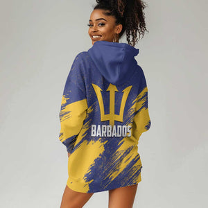 Black Barbadians Pride Est 1966 Hoodie Dress - African Pride