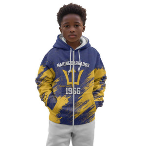 Black Barbadians Pride Est 1966 Kid Hoodie - African Pride