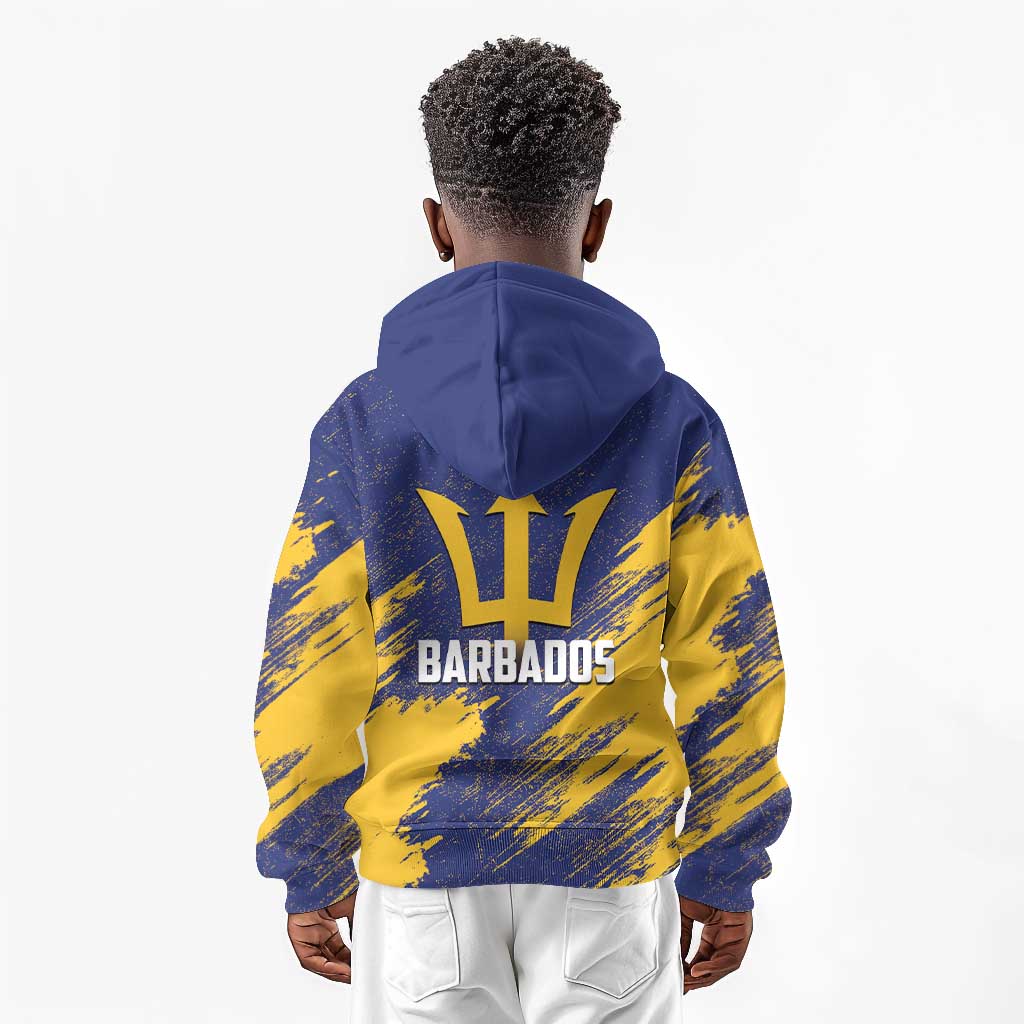 Black Barbadians Pride Est 1966 Kid Hoodie - African Pride