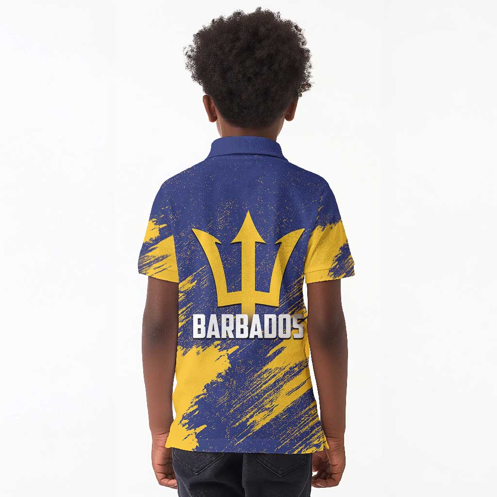 Black Barbadians Pride Est 1966 Kid Polo Shirt - African Pride