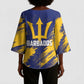 Black Barbadians Pride Est 1966 Kimono Sleeve Blouse