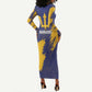 Black Barbadians Pride Est 1966 Long Sleeve Bodycon Dress - African Pride
