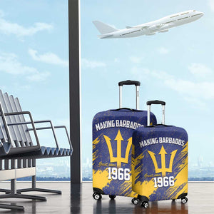 Black Barbadians Pride Est 1966 Luggage Cover - African Pride