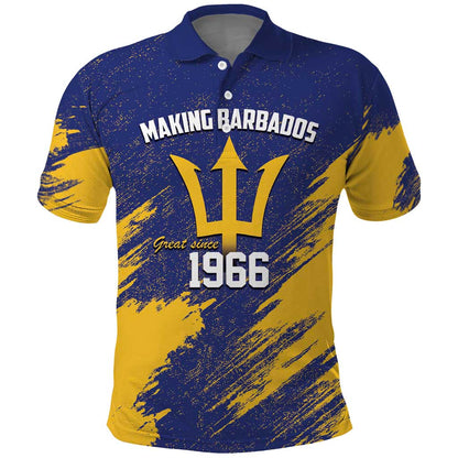 Black Barbadians Pride Est 1966 Polo Shirt - African Pride