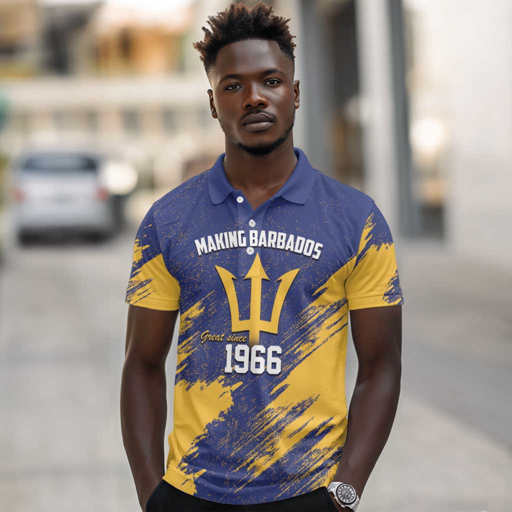 Black Barbadians Pride Est 1966 Polo Shirt - African Pride
