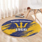 Black Barbadians Pride Est 1966 Round Carpet - African Pride