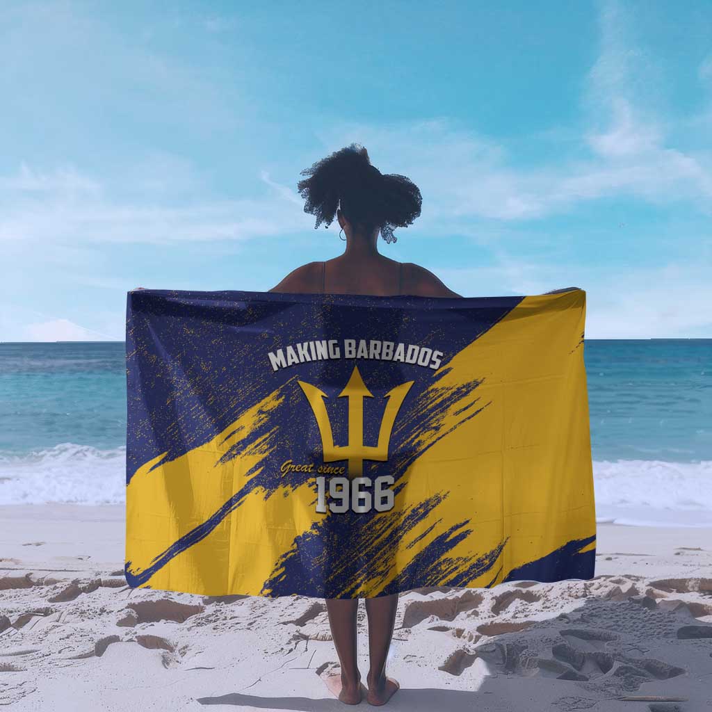 Black Barbadians Pride Est 1966 Sarong - African Pride