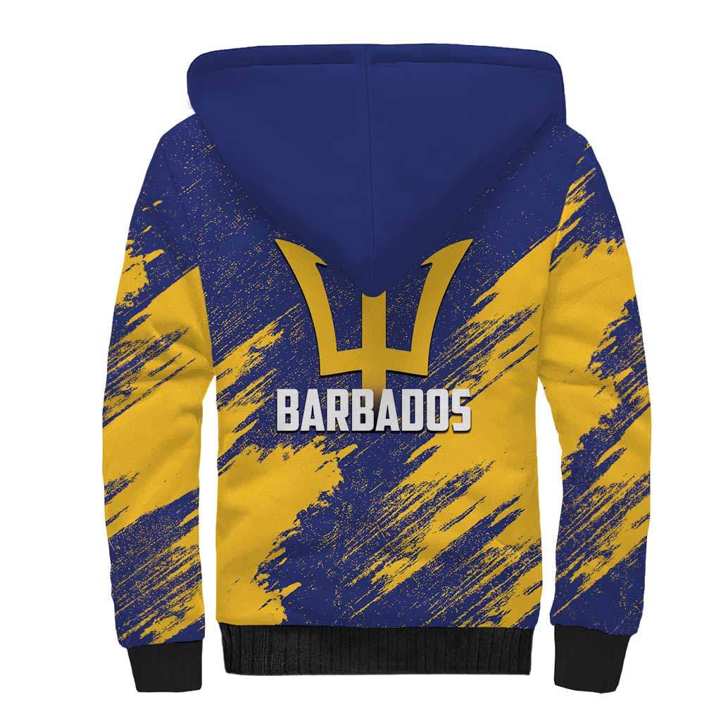 Black Barbadians Pride Est 1966 Sherpa Hoodie - African Pride