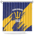 Black Barbadians Pride Est 1966 Shower Curtain - African Pride