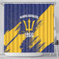 Black Barbadians Pride Est 1966 Shower Curtain - African Pride