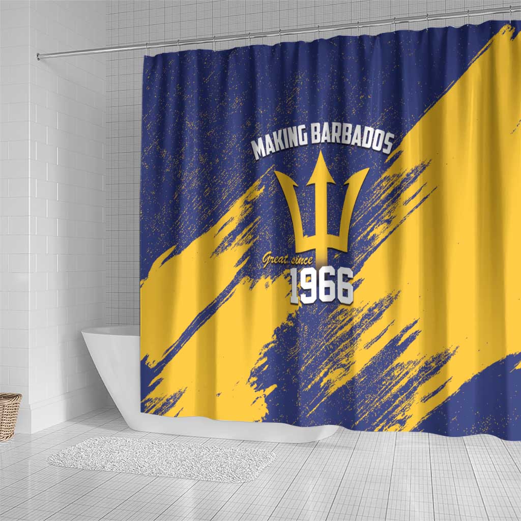 Black Barbadians Pride Est 1966 Shower Curtain - African Pride