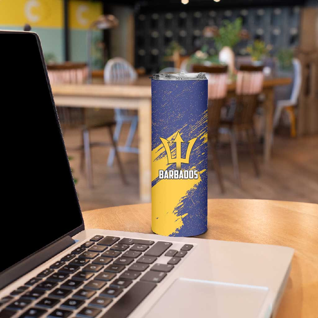 Black Barbadians Pride Est 1966 Skinny Tumbler - African Pride