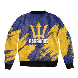 Black Barbadians Pride Est 1966 Sleeve Zip Bomber Jacket - African Pride