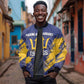 Black Barbadians Pride Est 1966 Sleeve Zip Bomber Jacket - African Pride