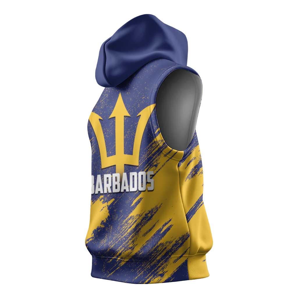 Black Barbadians Pride Est 1966 Sleeveless Hoodie - African Pride
