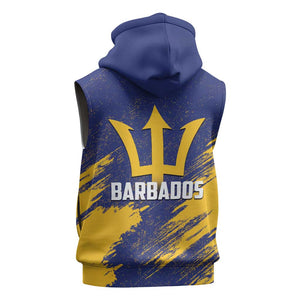 Black Barbadians Pride Est 1966 Sleeveless Zip Hoodie - African Pride