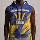 Black Barbadians Pride Est 1966 Sleeveless Zip Hoodie - African Pride