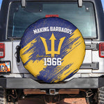 Black Barbadians Pride Est 1966 Spare Tire Cover - African Pride