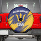 Black Barbadians Pride Est 1966 Spare Tire Cover - African Pride