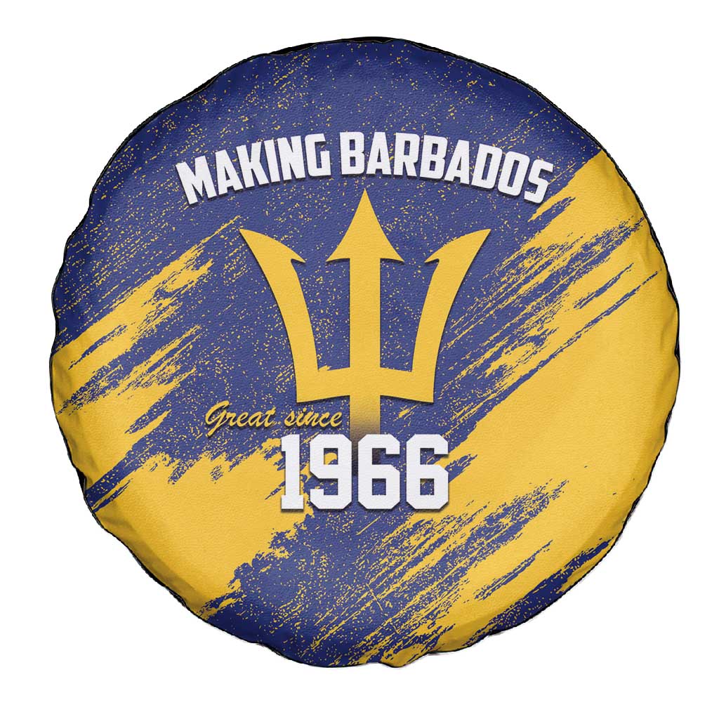 Black Barbadians Pride Est 1966 Spare Tire Cover - African Pride