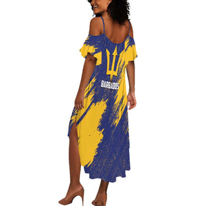 Black Barbadians Pride Est 1966 Summer Maxi Dress - African Pride