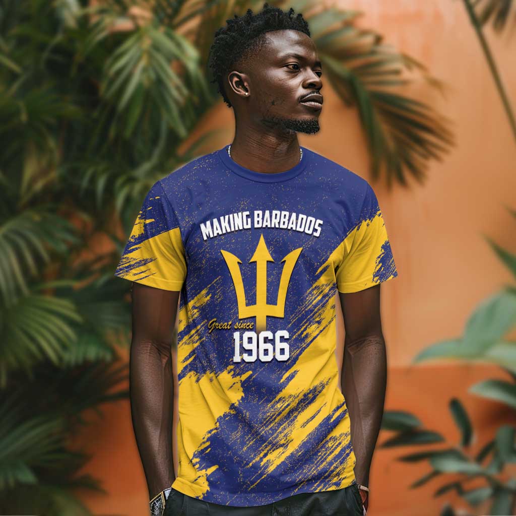 Black Barbadians Pride Est 1966 T shirt - African Pride