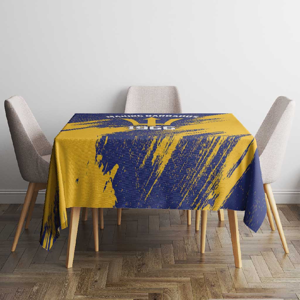 Black Barbadians Pride Est 1966 Tablecloth - African Pride