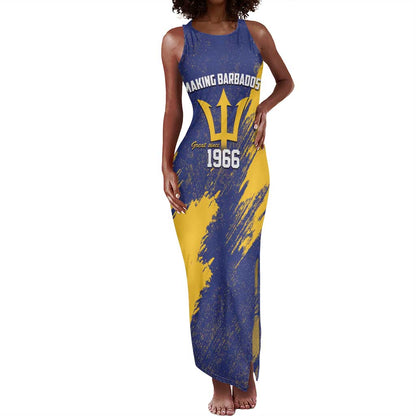 Black Barbadians Pride Est 1966 Tank Maxi Dress - African Pride