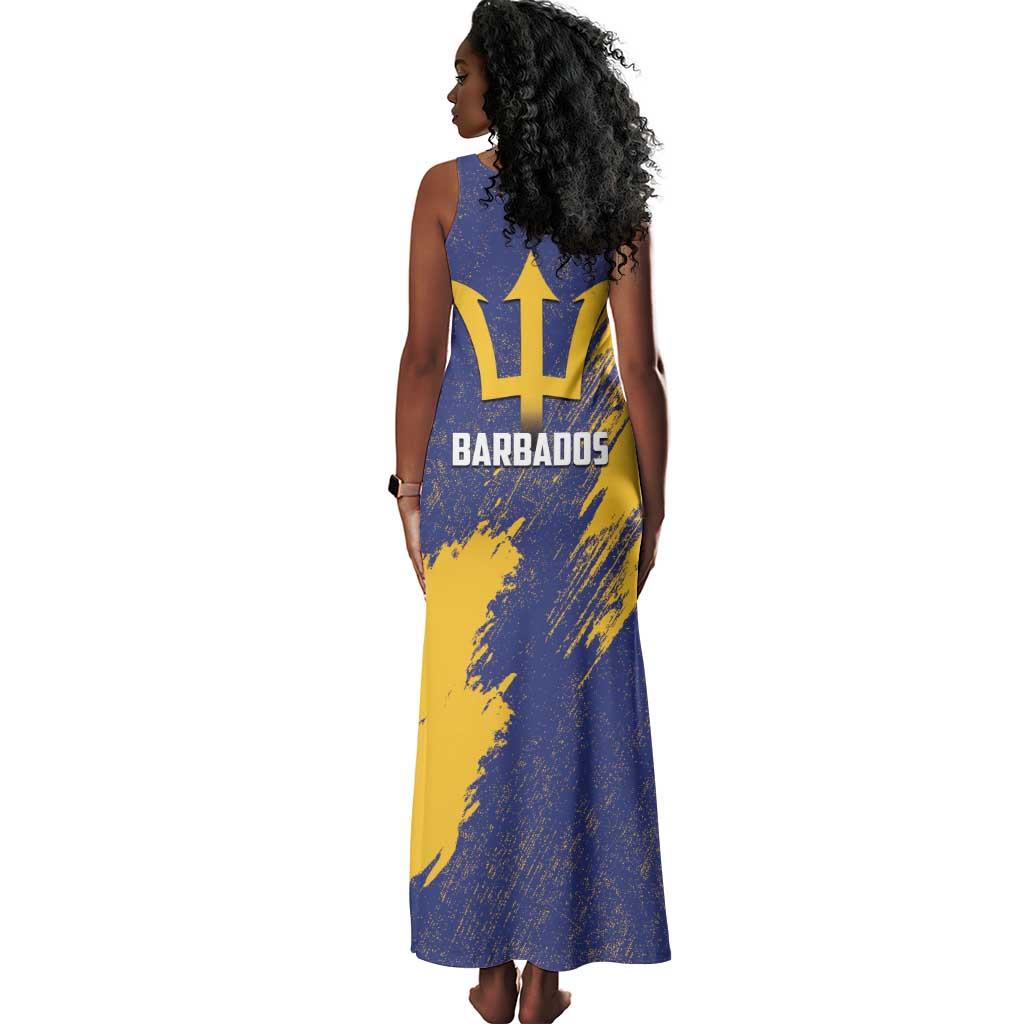 Black Barbadians Pride Est 1966 Tank Maxi Dress - African Pride